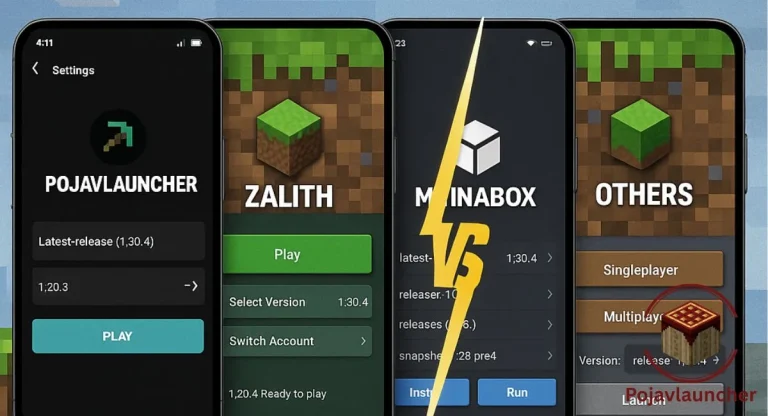 PojavLauncher vs Zalith, MCinaBox & Other Minecraft Launchers: Complete Comparison